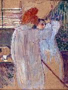 Henri  Toulouse-Lautrec Two Women in Nightgowns oil painting